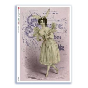 FAIRIES-0090. Carta di riso fate per decoupage.