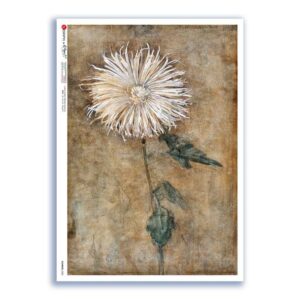 FLOWERS-0382. Carta di riso fiori per decoupage.