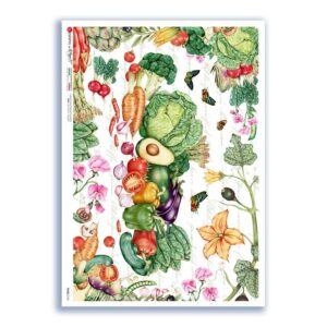 FOOD-0153. Carta di riso cucina per decoupage.