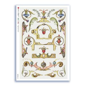GROTTESCHE-0010. Carta di riso grottesca per decoupage.