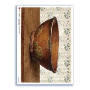 OLD OBJECTS-0030. Carta di riso oggetti vintage per decoupage.