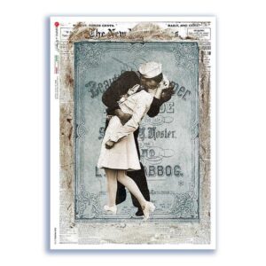 OLD-PHOTOS-0106. Carta di riso vittoriana per decoupage.