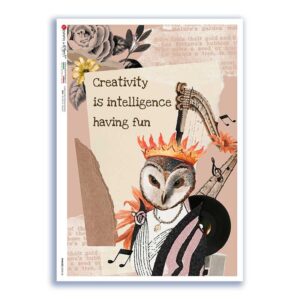 PHRASES-0040-UK. Carta di riso frasi per decoupage.