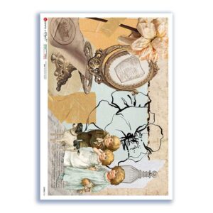 SCENE-0124. Carta di riso pittorico per decoupage.