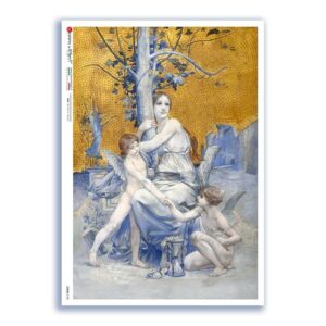 SCENE-0128. Carta di riso pittorico per decoupage.