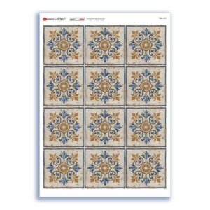 TILES-0050. Carta di riso tegole per decoupage.