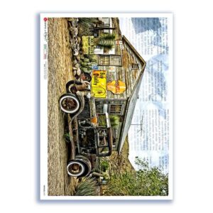 VEHICLES-0059. Carta di riso veicoli per decoupage.