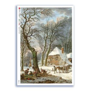 VIEWS-0184. Carta di Riso paesaggi per decoupage