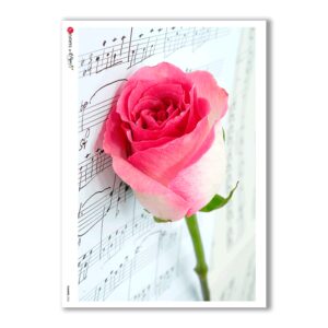FLOWERS-0026. Carta di riso fiori per decoupage.