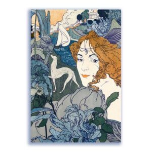 GF-ART NOUVEAU-012. Carta di riso grande formato