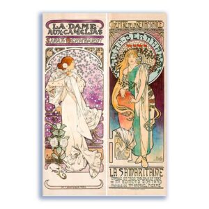 GF-ART NOUVEAU-014. Carta di riso grande formato
