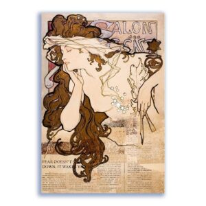 GF-ART NOUVEAU-016. Carta di riso grande formato