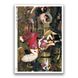 ARTWORK-0130. Carta di riso opere d'arte per decoupage.