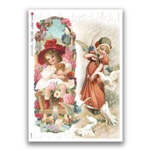 BABY-0091. Carta di riso bambini per decoupage.