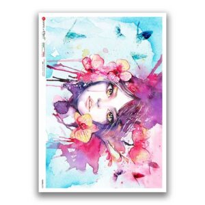 FAIRIES-0095. Carta di riso fate per decoupage.