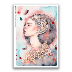 FAIRIES-0096. Carta di riso fate per decoupage.