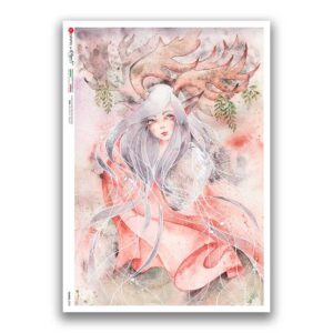 FAIRIES-0098. Carta di riso fate per decoupage.