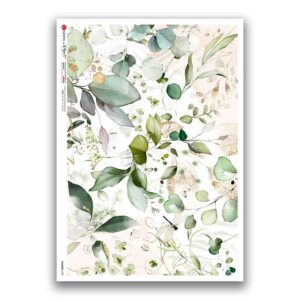 FLOWERS-0387. Carta di riso fiori per decoupage.