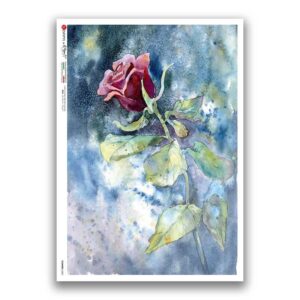 FLOWERS-0402. Carta di riso fiori per decoupage.