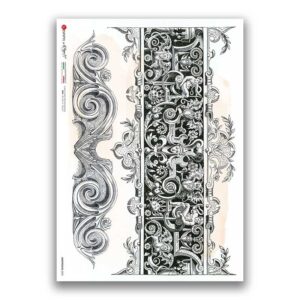 GROTTESCHE-0020. Carta di riso grottesca per decoupage.