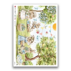 HOLIDAY-0124. Carta di riso festività per decoupage.