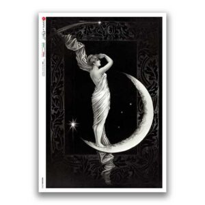 NOUVEAU-0042. Carta di riso art nouveau per decoupage.