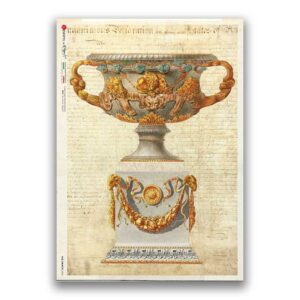 OLD OBJECTS-0036. Carta di riso oggetti vintage per decoupage.