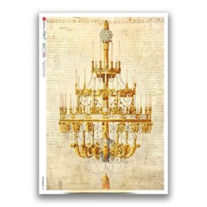 OLD OBJECTS-0037. Carta di riso oggetti vintage per decoupage.