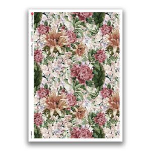 PATTERN-0225. Carta di riso texture per decoupage.