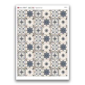 TILES-0051. Carta di riso tegole per decoupage.