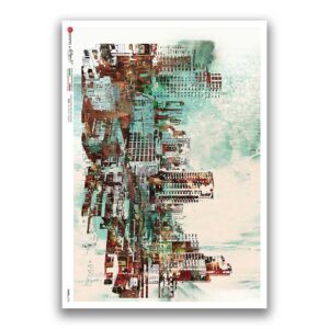 VIEWS-0190. Carta di Riso paesaggi per decoupage