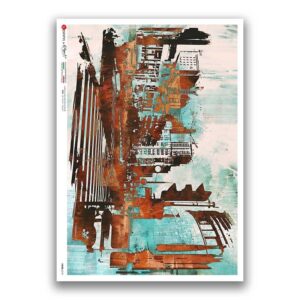 VIEWS-0191. Carta di Riso paesaggi per decoupage