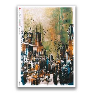 VIEWS-0193. Carta di Riso paesaggi per decoupage