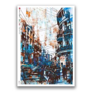 VIEWS-0194. Carta di Riso paesaggi per decoupage