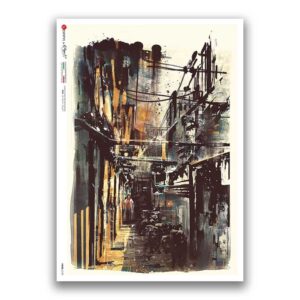 VIEWS-0195. Carta di Riso paesaggi per decoupage
