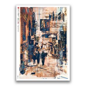 VIEWS-0196. Carta di Riso paesaggi per decoupage