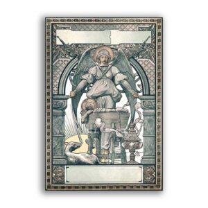 GF-ART NOUVEAU-019. Carta di riso grande formato