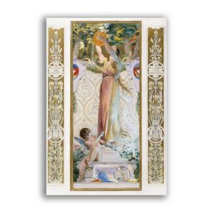 GF-ART NOUVEAU-020. Carta di riso grande formato