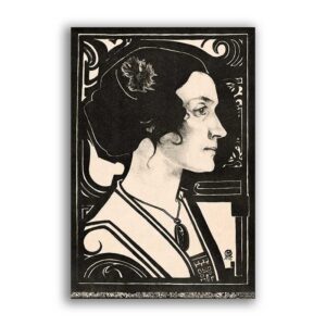 GF-ART NOUVEAU-023. Carta di riso grande formato