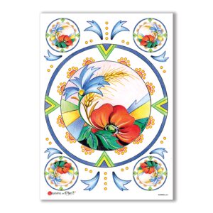 FLOWERS-0061. Carta di riso fiori per decoupage.