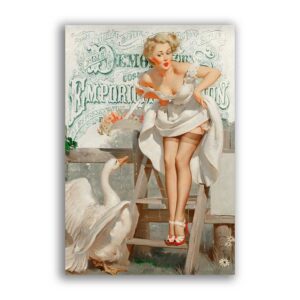 GF-PIN-UP-015. Carta di riso grande formato