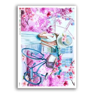 SCENE-0147. Carta di riso pittorico per decoupage.