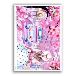 SCENE-0148. Carta di riso pittorico per decoupage.