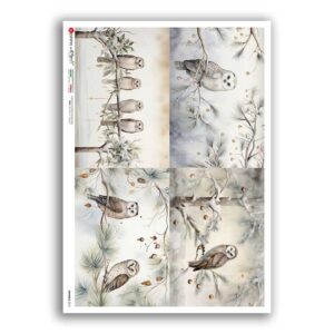 ANIMALS-0213. Carta di riso animali per decoupage.