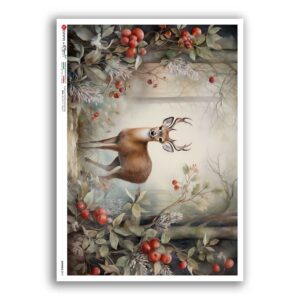 ANIMALS-0214. Carta di riso animali per decoupage.