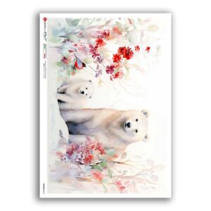 ANIMALS-0218. Carta di riso animali per decoupage.