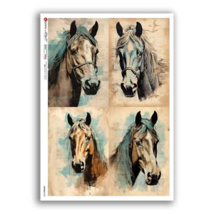 ANIMALS-0223. Carta di riso animali per decoupage.