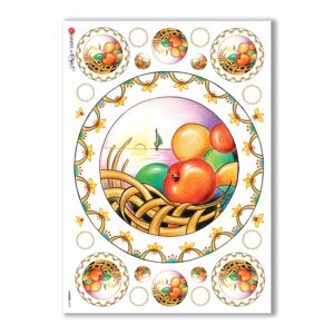 FLOWERS-0073. Carta di riso fiori per decoupage.