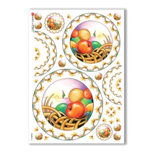 FLOWERS-0074. Carta di riso fiori per decoupage.