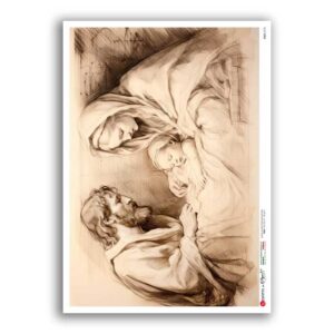 CULT-0175. Carta di riso sacra per decoupage.